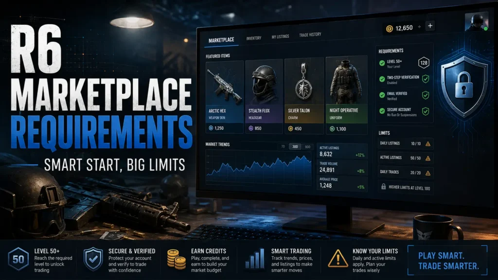 R6 Marketplace Requirements Start Trading Safely